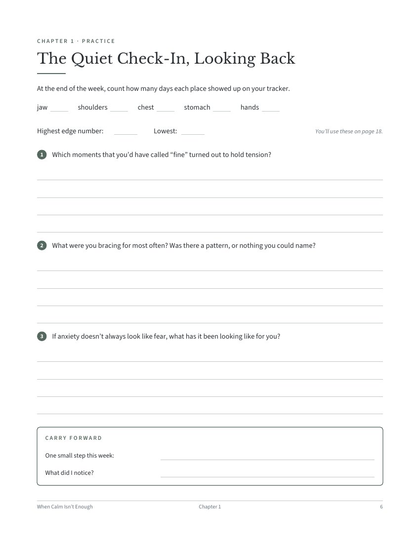The Quiet Check-In, looking back